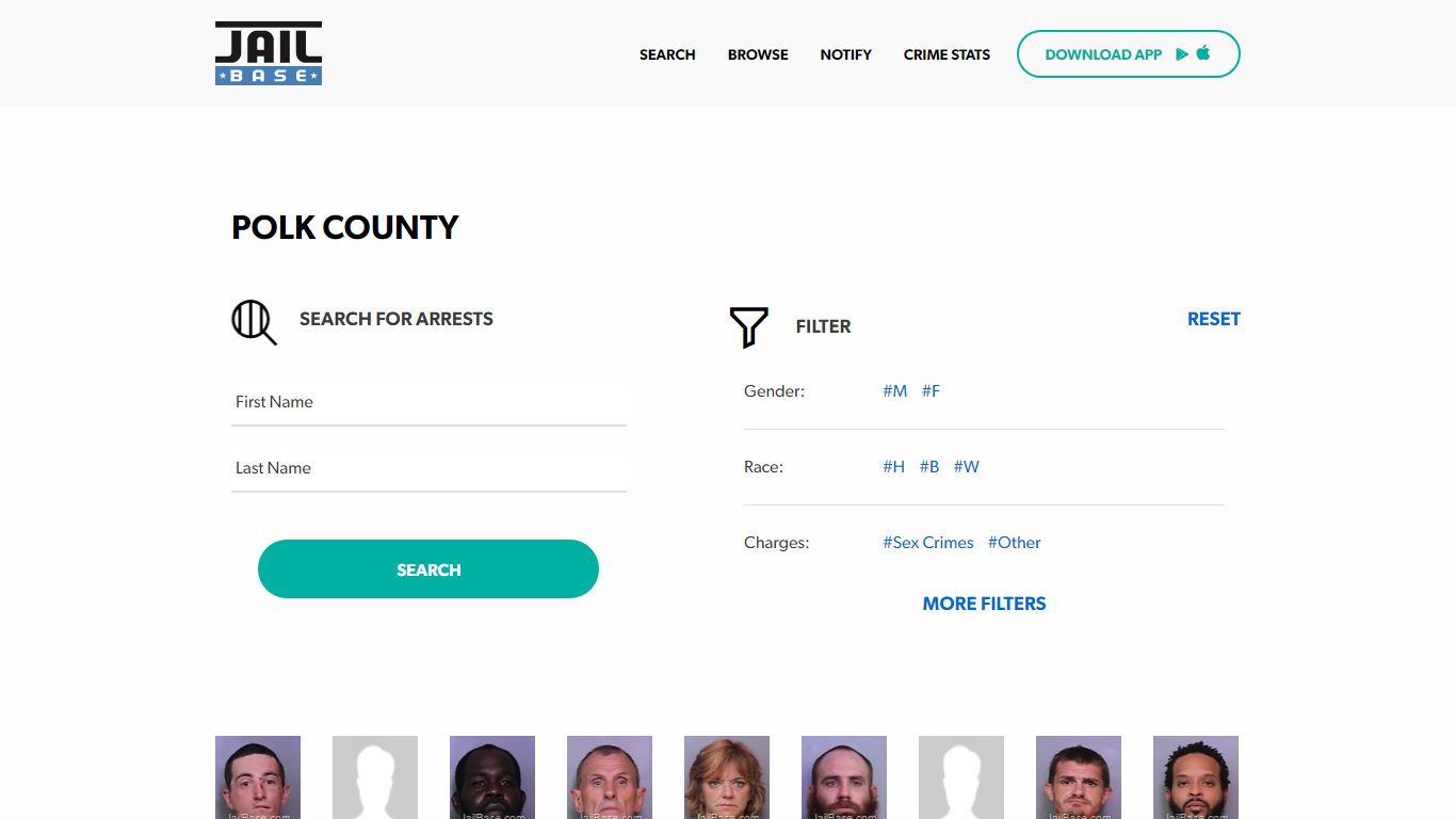 Polk County Jail Inmate Search and Mugshots | JailBase